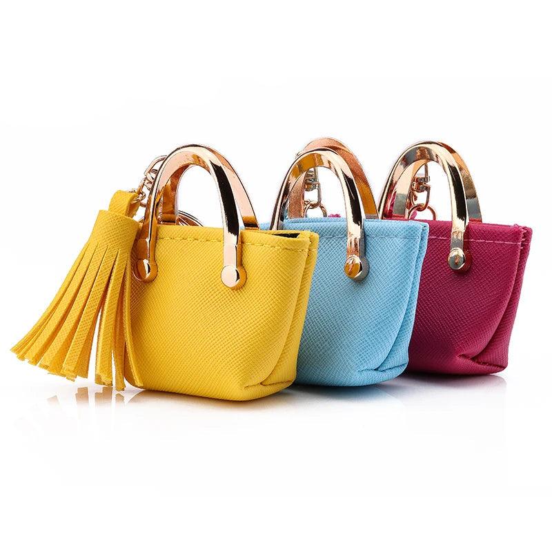 1+1 Gratis Birkin Inspiriertes Mini Handtasche - PU Leder Münzbeutel Charm Schlüsselanhänger