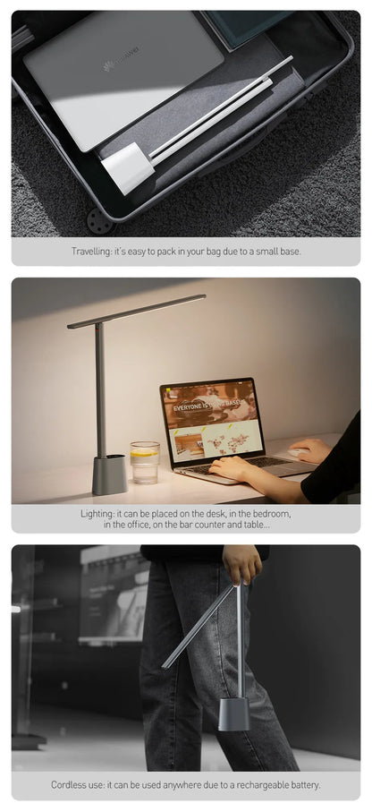 LED Desk Lamp Foldable Dimmable Eye Protection Study