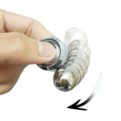 Magnetic Metal Gyroscope Fidget Toy Chrome Stress Reliever