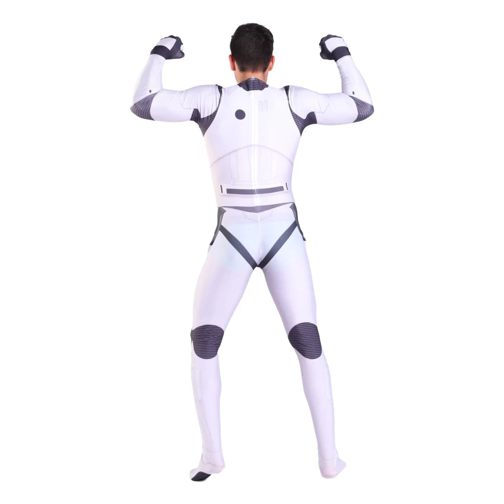 Star Wars Imperial Stormtrooper Zentai Jumpsuit Cosplay Costume for Men Boys Adults Halloween 2026