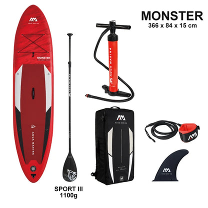 Variant image for Inflatable Stand Up Paddle Board 366x84x15cm, Lightweight 10kg, 170kg Capacity, Complete Accessory Set for Water Sports-1