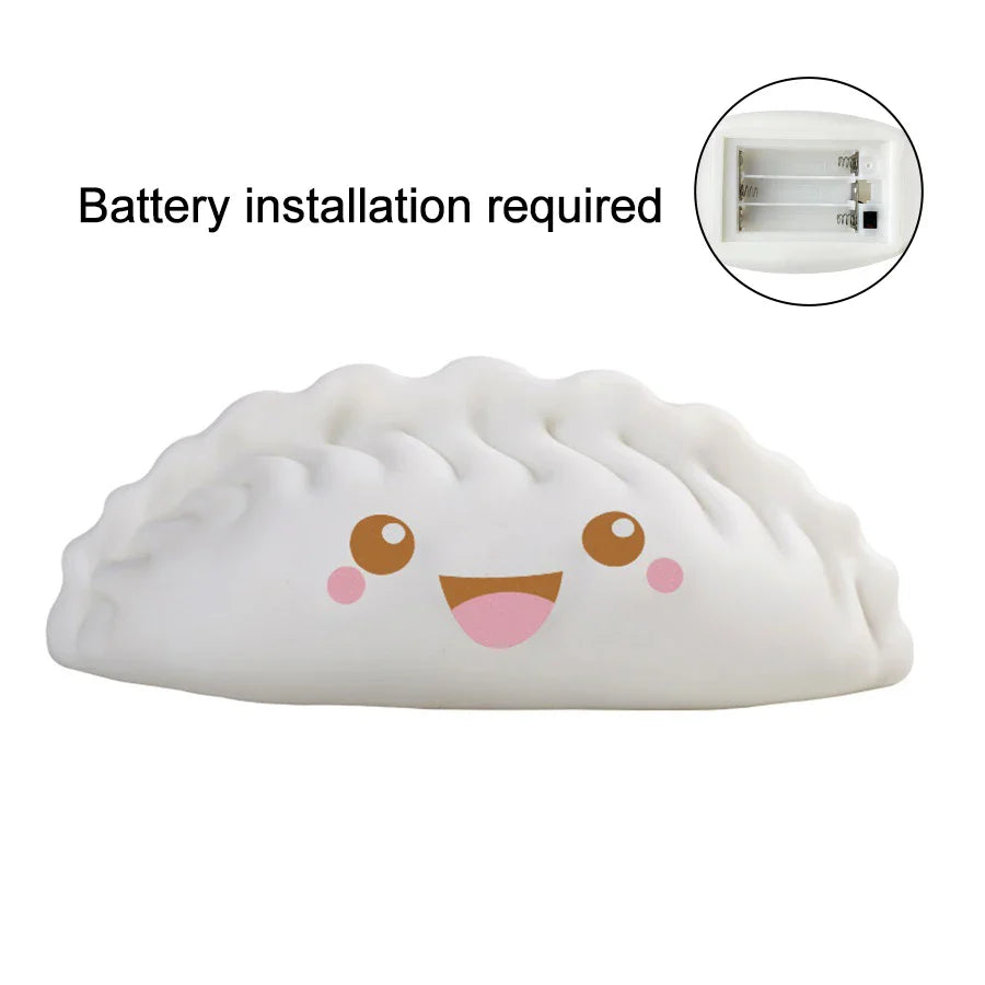 Natlampe Genopladelig LED Kanin Dumpling Tegneserie Sengebordslampe Efterår 2025 Børneværelse Blød Søvn Gave