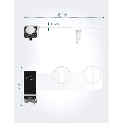 Bidet Toilet Seat Attachment Dual Nozzle Self Cleaning Non Electric Fall 2026 Home Upgrade