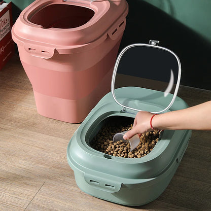 Contenitore per cibo per animali 23L contenitore ermetico a tenuta d'umidità con tazza di misurazione scadenza 2025 cura degli animali