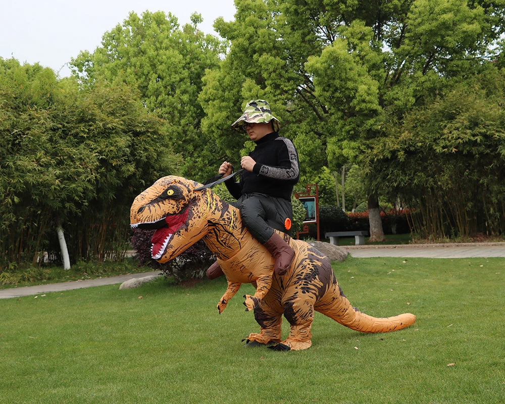 T-Rex Inflatable Halloween Cosplay Dinosaur Costume for Adults Men Women Carnival Party 2026