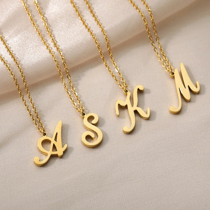 Personalisierte Gold-Initialen-Halskette - Elegantes minimalistisches Geschenk für Frauen, Hochzeiten & Jubiläen