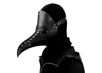 Pestdoktor PU lærmaske steampunk Halloween 2025