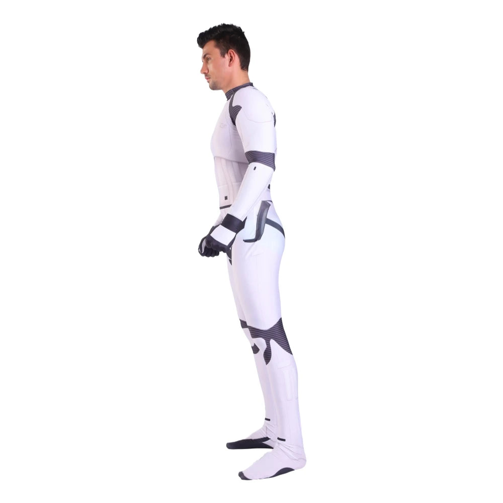 Star Wars Imperial Stormtrooper Zentai Jumpsuit Cosplay Costume for Men Boys Adults Halloween 2026