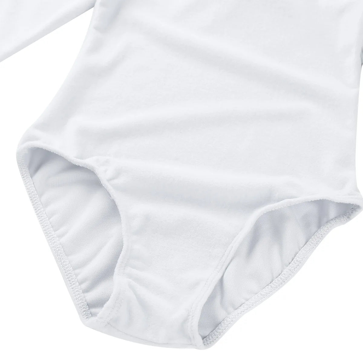 Soft, Durable Girls' Leotard - Long Sleeve, Polyamide, Elastane, Polyester, Dance Class