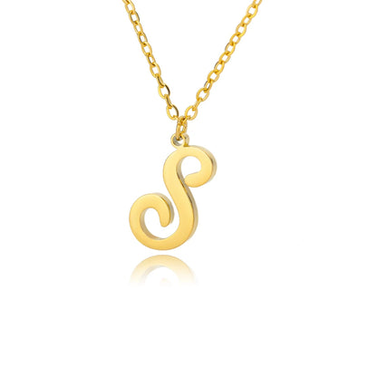 Personalisierte Gold-Initialen-Halskette - Elegantes minimalistisches Geschenk für Frauen, Hochzeiten & Jubiläen