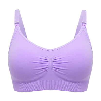 Breathable women's nursing bra – seamless wire-free maternity, nylon, all seasons