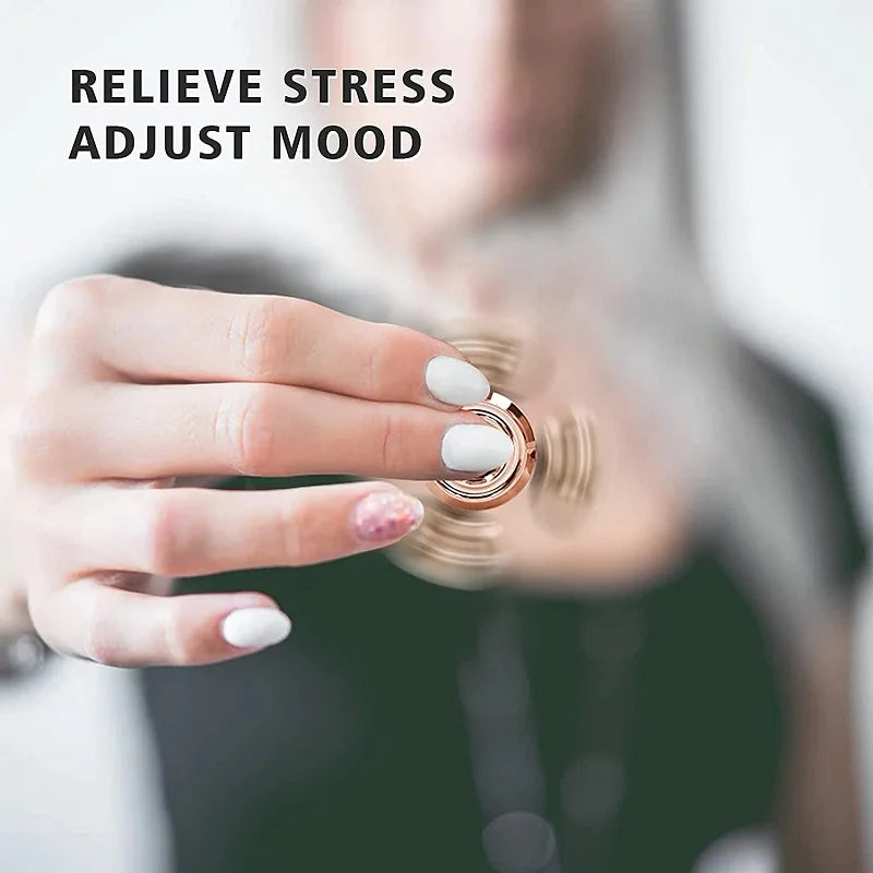 Magnetic Metal Gyroscope Fidget Toy Chrome Stress Reliever