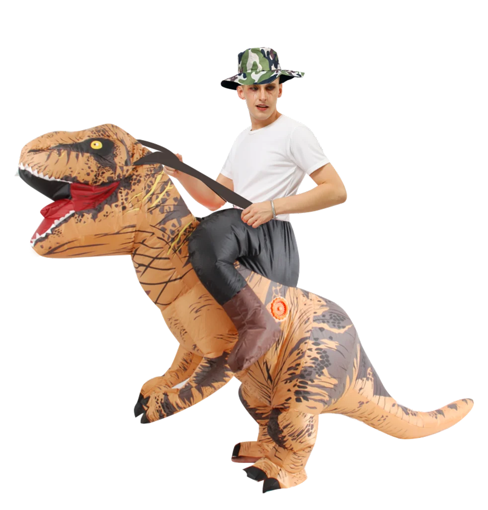 T-Rex Inflatable Halloween Cosplay Dinosaur Costume for Adults Men Women Carnival Party 2026