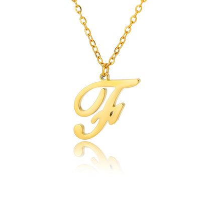 Personalisierte Gold-Initialen-Halskette - Elegantes minimalistisches Geschenk für Frauen, Hochzeiten & Jubiläen