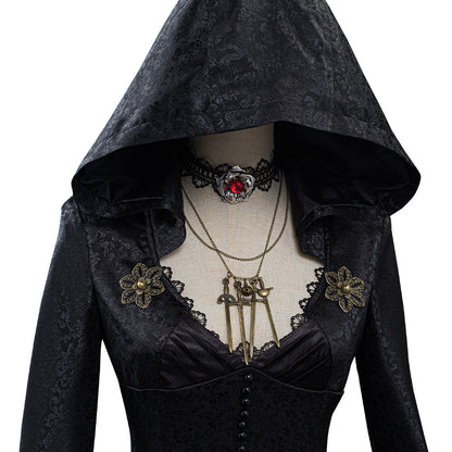 Costume de cosplay Vampire Lady d'Evil Village - Tenue de qualité supérieure pour Halloween, conventions et soirées à thème