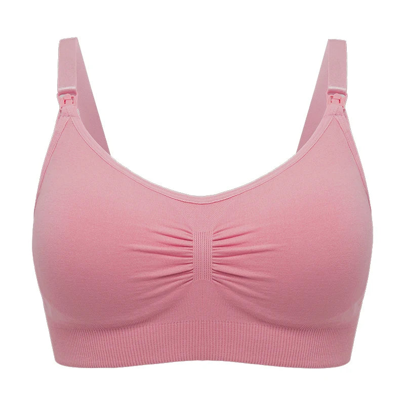 Breathable women's nursing bra – seamless wire-free maternity, nylon, all seasons