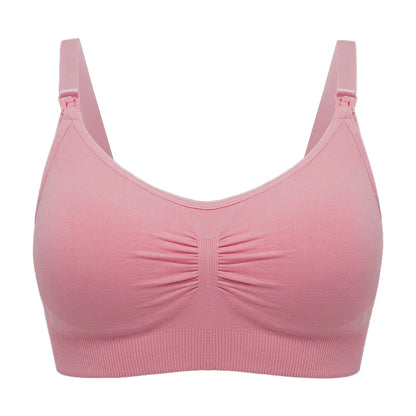 Breathable women's nursing bra – seamless wire-free maternity, nylon, all seasons