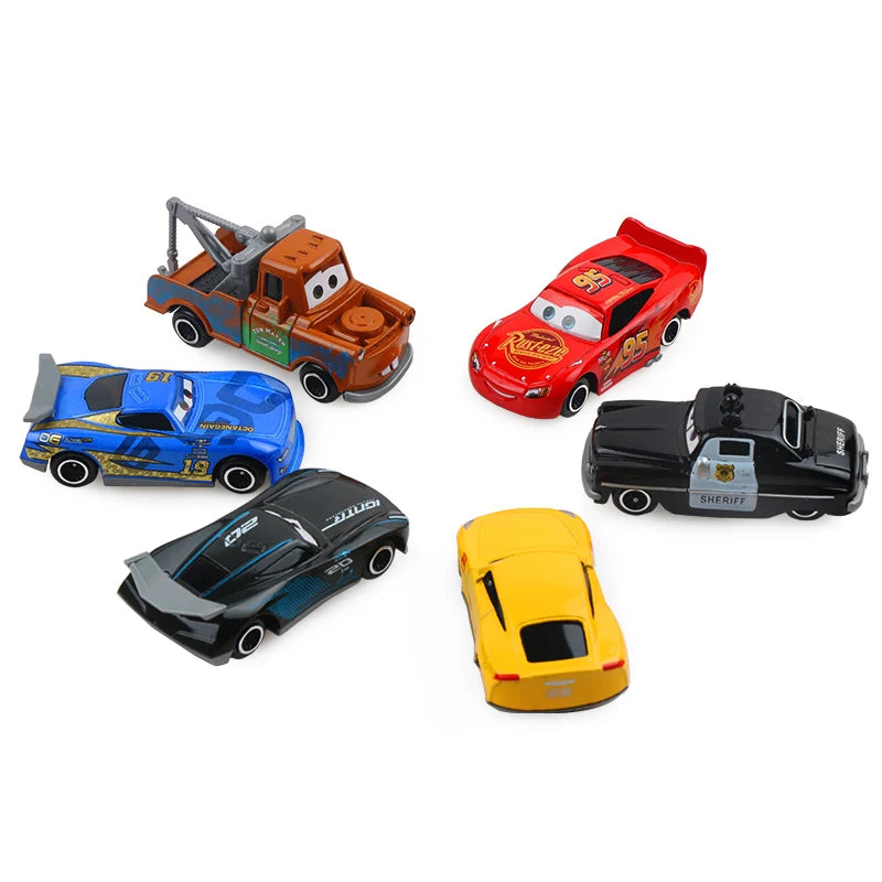 Disney Pixar Cars 3 Juego de juguetes de metal fundido a presión - 7 piezas Rayo McQueen y Jackson Storm Regalo para niños