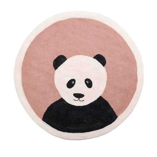 Børne legetæppe tyknet rund tegneserie ugle panda nordisk tæppe tilbage til skole 2025 polstret kravlemåtte