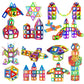 Educational Magnetic Building Blocks Set - 40-Piece Colorful Constructor Toys for Kids, Triangle & Square Shapes, Fun Learning Activity