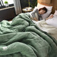 Luxurious Thick Wool Blanket Soft & Cozy Bedding for Home & Travel