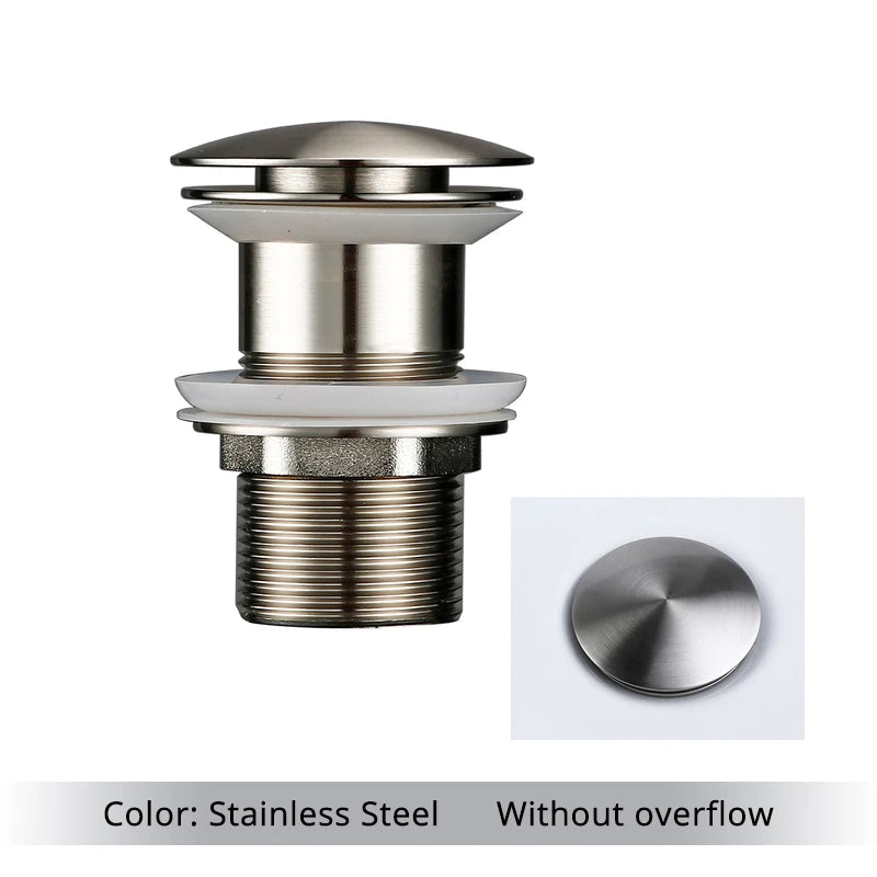 Pop Up Drain Button Sink Stopper Corrosion Resistant Bathroom Accessory For Kitchen Or Bath Modern Renovation 2026