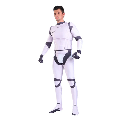 Star Wars Imperial Stormtrooper Zentai Jumpsuit Cosplay Costume for Men Boys Adults Halloween 2026