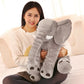 Cuddly Cartoon Plush Elephant Pillow Soft Sleeping Cushion for Kids