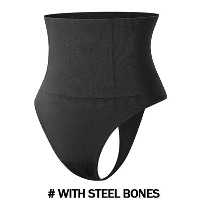 High Waist Tummy Control Thong Shapewear with Butt Lifter and Steel Bones for a Smooth Silhouette 6