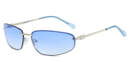 Hochwertige Damen Sonnenbrille – ovales rahmenloses Design, leichtes Material, für Outdoor-Aktivitäten 10