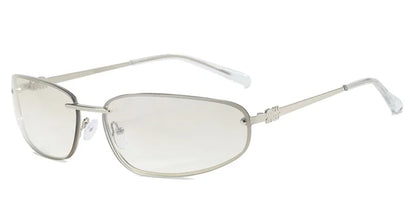 Hochwertige Damen Sonnenbrille – ovales rahmenloses Design, leichtes Material, für Outdoor-Aktivitäten 11