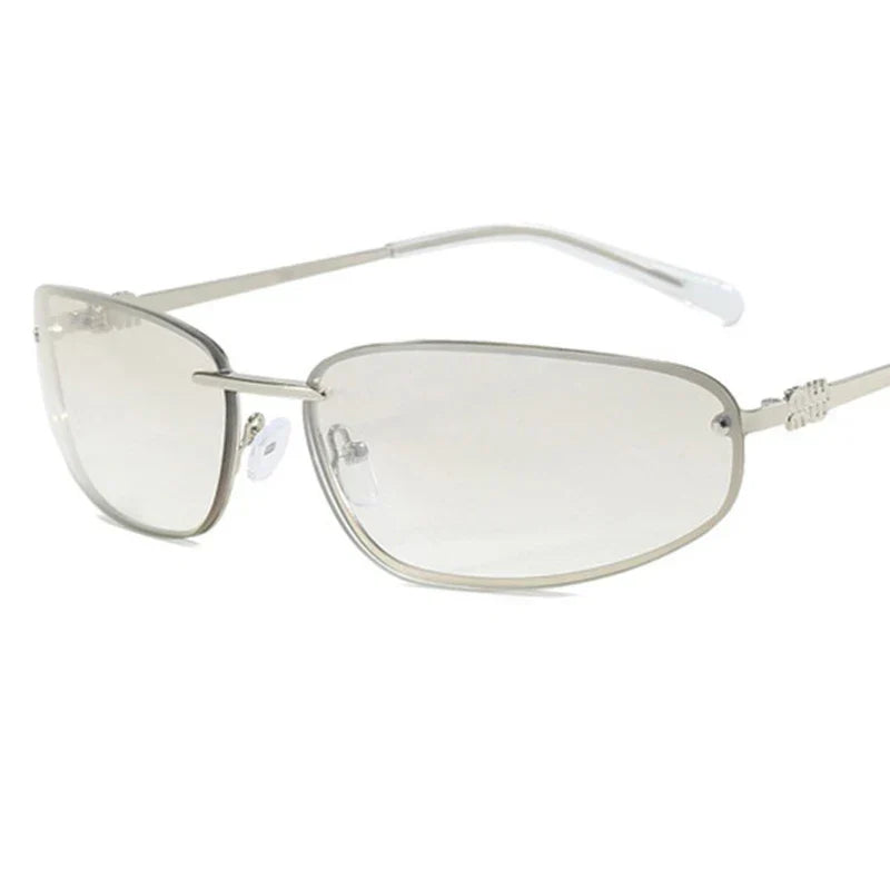 Hochwertige Damen Sonnenbrille – ovales rahmenloses Design, leichtes Material, für Outdoor-Aktivitäten 5