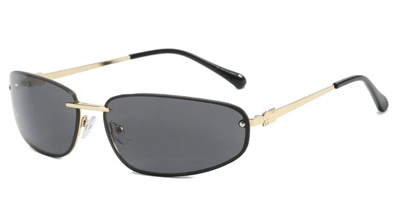 Hochwertige Damen Sonnenbrille – ovales rahmenloses Design, leichtes Material, für Outdoor-Aktivitäten 7