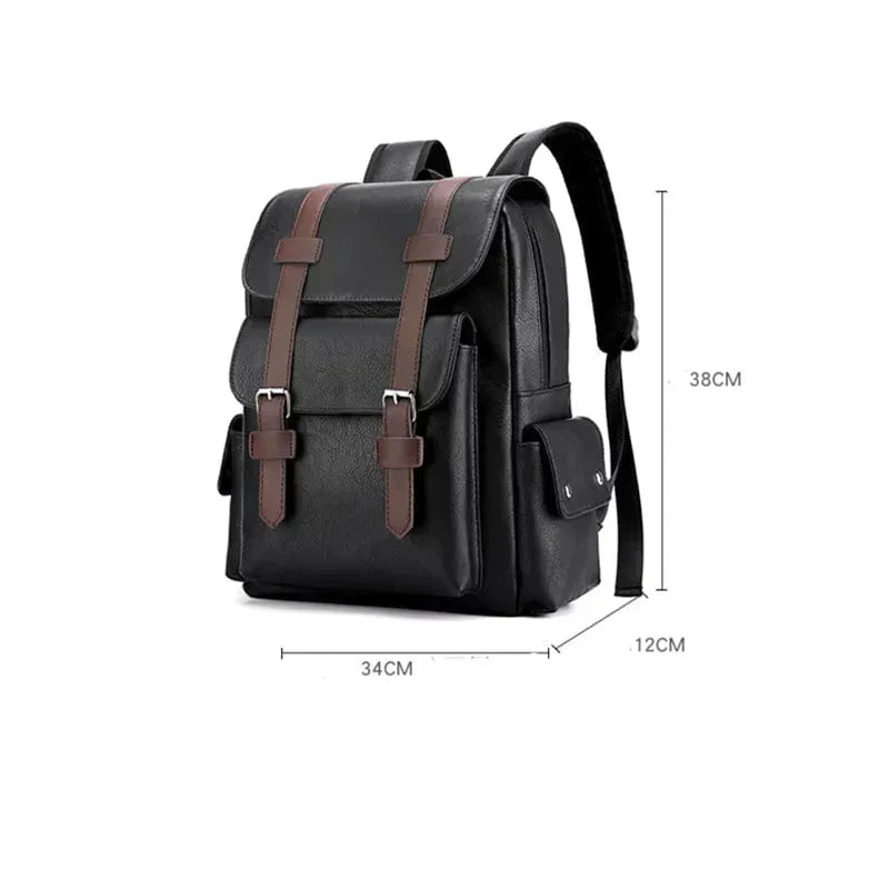 Hochwertiger Herren Lederrucksack – elegantes Design, strapazierfähiges Material, für Alltag und Freizeit 4