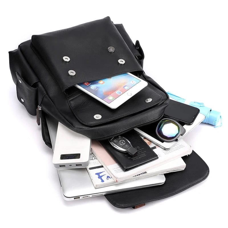 Hochwertiger Herren Lederrucksack – elegantes Design, strapazierfähiges Material, für Alltag und Freizeit 8