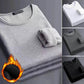 Thick Plush Thermal Long Sleeve Shirt Men's - Cozy Bottoming Layer for Cold Weather Comfort