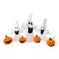 4.6ft Halloween Inflatable Pumpkin and Ghosts with LED Lights – Fun Outdoor Yard Decoration