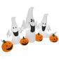 4.6ft Halloween Inflatable Pumpkin and Ghosts with LED Lights – Fun Outdoor Yard Decoration