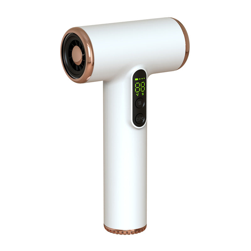 Secador de pelo inalámbrico recargable por USB Secador de pelo de viaje 30000 RPM secado rápido portátil con pantalla de batería