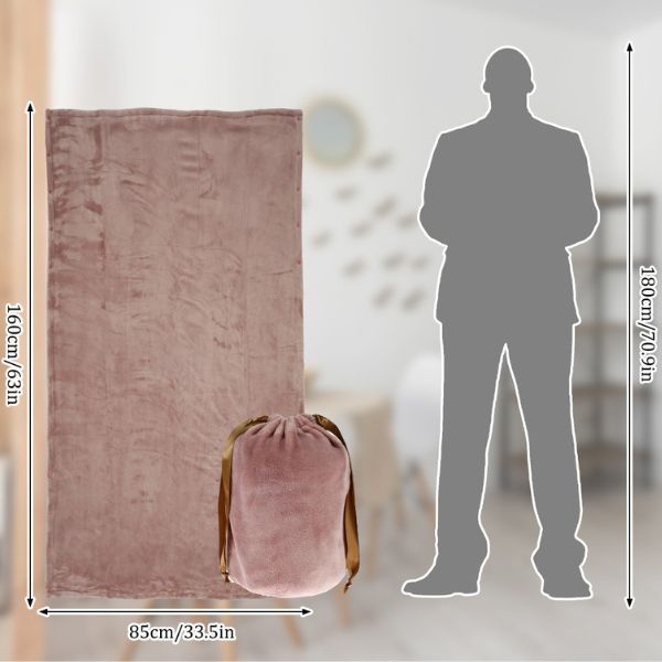 Coperta Elettrica Riscaldata Senza Fili USB Alimentata Morbida Plaid in Flanella 63x33 Pollici Accogliente Inverno Regalo 2025