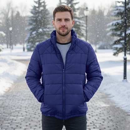Geïsoleerd Heren Pufferjack - Gewatteerd Heuplengte, Winter