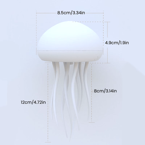 LED Jellyfish Lamp – Color-Changing RGB Voice-Activated Night Light