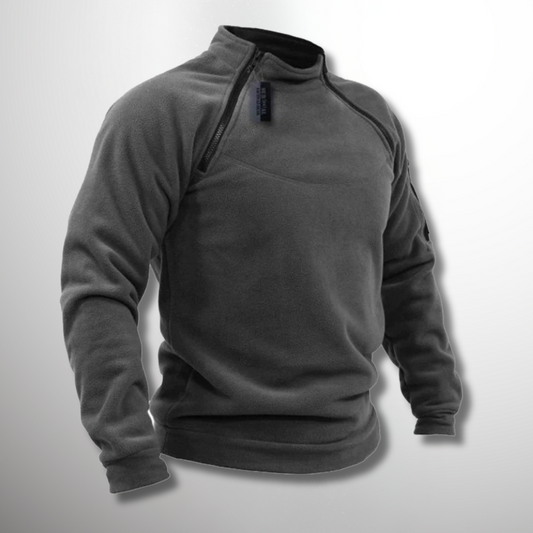 Insulating Men's Fleece Pullover - Tactical Zip Crew
