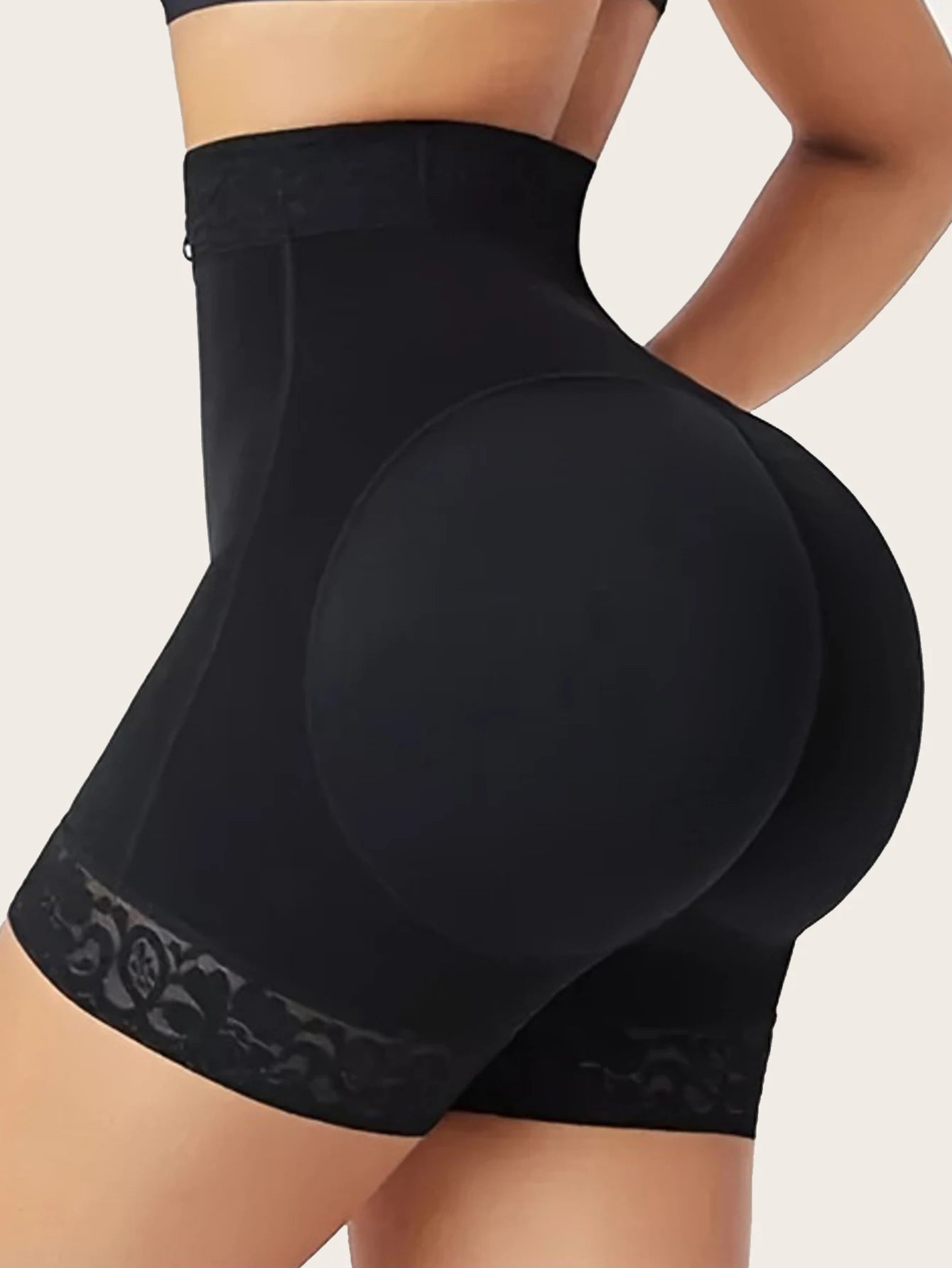 Lace Trim Sculpting Panties with Butt Lifting Design for Comfort and Breathability 1