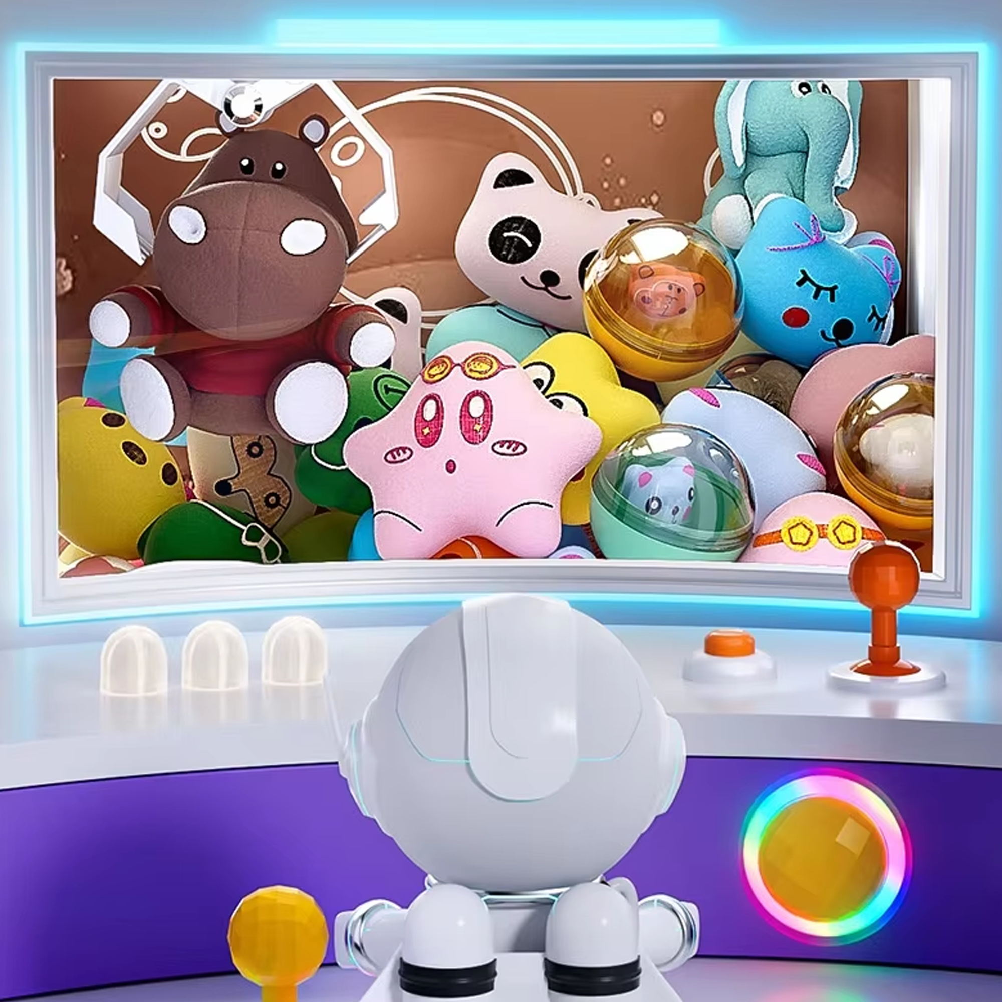 Coin-Operated Claw Machine Perfect Christmas Gift for Kids with Music and Lights