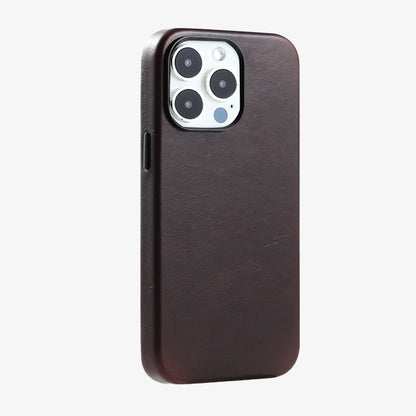 Læderetui til iPhone 15 Premium Slank Beskyttelsescover