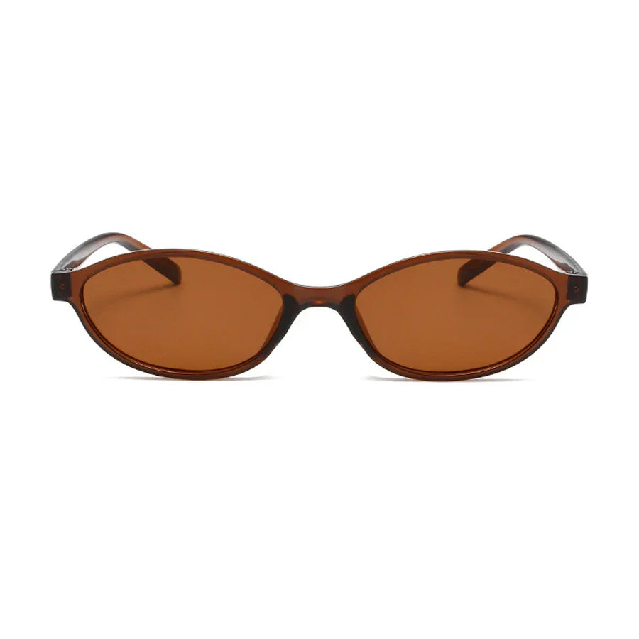 Leichte Damen Sonnenbrille – retro ovales Design, hochwertiger Kunststoff, für den Alltag 3