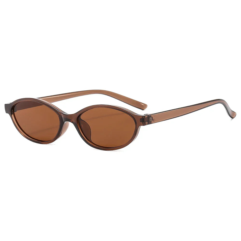 Leichte Damen Sonnenbrille – retro ovales Design, hochwertiges Material, für den Alltag 10