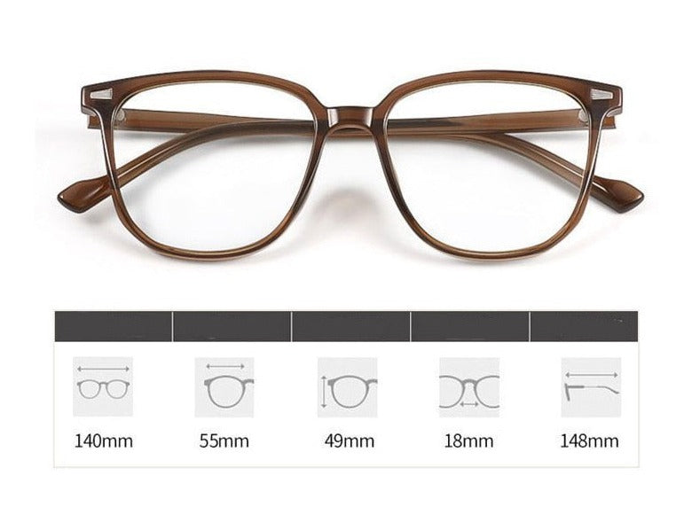 Leichte Dioptrienbrille für Kurzsichtige – modernes Design, Kunststoffgestell, mit Blaulichtschutz 3