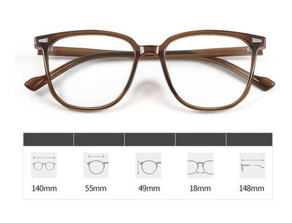 Leichte Dioptrienbrille für Kurzsichtige – modernes Design, Kunststoffgestell, mit Blaulichtschutz 3